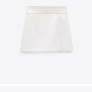Zara White Skort with Slit - Size Small